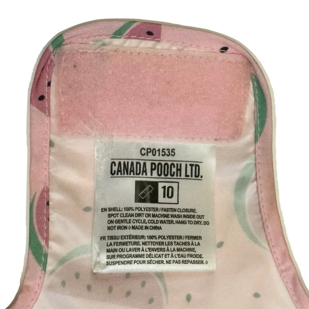 Canada Pooch Watermelon Pink Raincoat Small